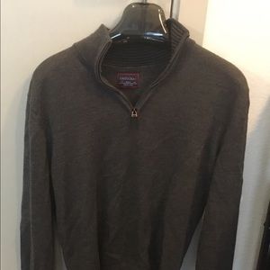 Untuckit Quarter-Zip Sweater, Merino Wool, Size S